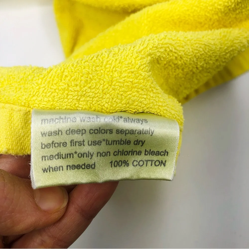 Vtg Magic Beach Towel Yellow Survivor Outwit Outplay Outlast Sun & Surf 30